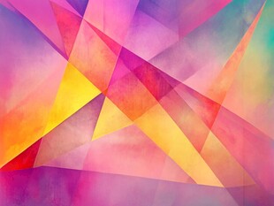 梦幻多彩几何抽象背景图