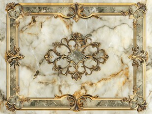 奢华大理石拼花装饰图案