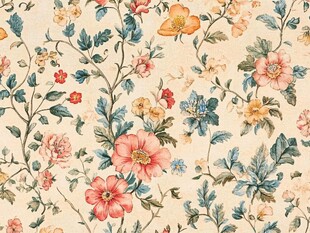 复古花卉图案壁纸设计