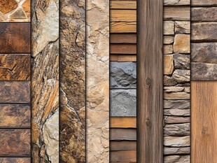 多样材质墙面纹理展示