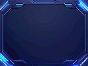 科技感蓝色边框背景图