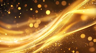 金色流光背景 璀璨梦幻感