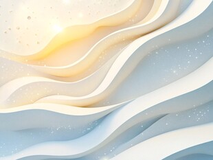 梦幻波浪抽象背景图案