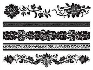 中式古典花纹装饰图案