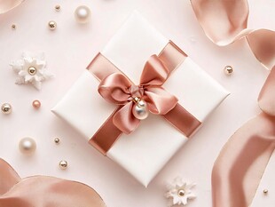 精致礼品盒与浪漫装饰