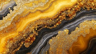 绚丽金纹流体艺术纹理