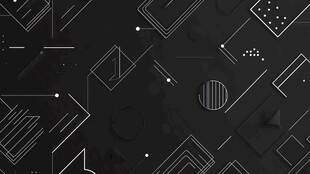 极简几何黑色抽象背景图