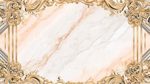 奢华金边大理石纹理背景