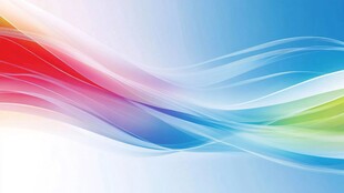 梦幻彩色波浪背景图