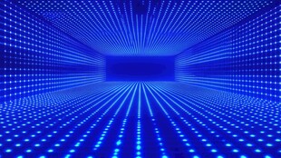 未来感蓝色科技光效空间