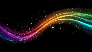 炫彩流光波纹背景图