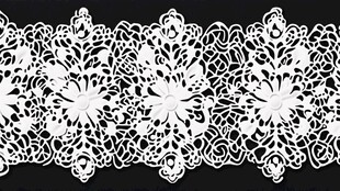 精致白色蕾丝花边图案