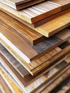 多样精美木板堆叠展示