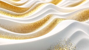 金色波纹 奢华梦幻纹理效果