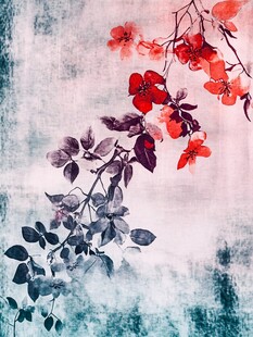 水墨花卉图