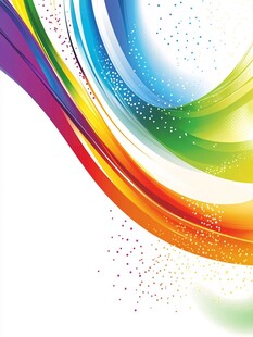 绚丽多彩动感线条背景图