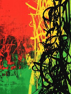 抽象色彩涂鸦艺术画面