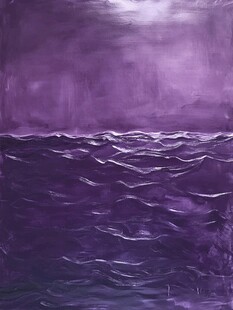 紫色海洋抽象艺术画作