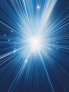 蓝色光线放射状背景特效