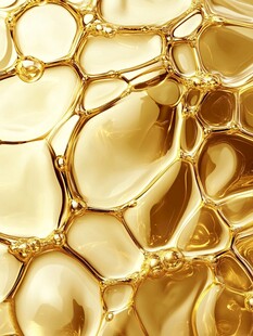 金色气泡纹理抽象背景图