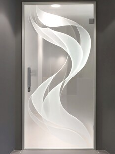 时尚艺术玻璃门设计