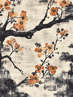 水墨梅花图 古韵雅致风