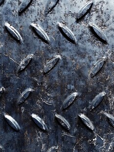 金属防滑板纹理特写