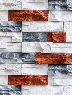 多彩石纹墙面装饰效果