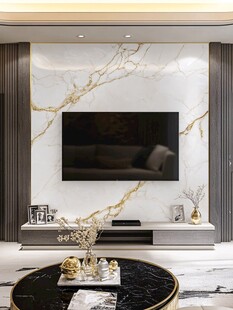 奢华大理石电视背景墙设计