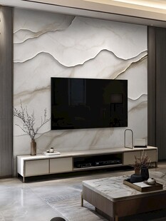 现代简约风客厅电视背景墙
