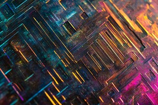 炫彩几何纹理抽象图案