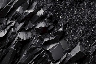 黑色碎裂材质纹理特写