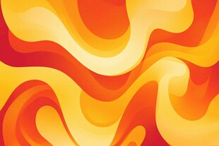 动感橙黄渐变波浪图案