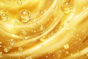 金色流光气泡梦幻背景图