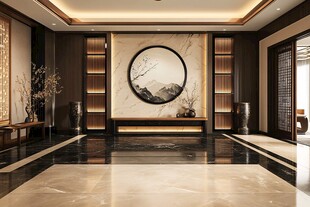 中式奢华大厅 尽显典雅格调