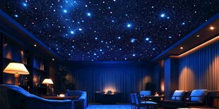 梦幻星空主题室内休闲空间