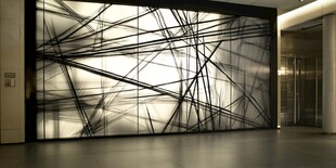 抽象线条艺术装饰墙面