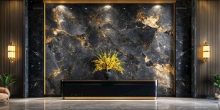 奢华大理石背景墙室内装饰