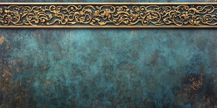 复古青铜纹饰背景