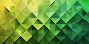 绿色几何拼接立体背景图