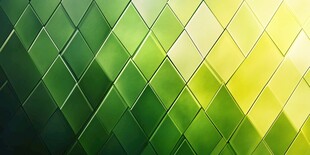 绿色几何菱形渐变背景图