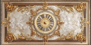 欧式奢华天花板艺术装饰