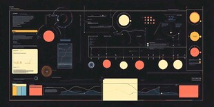 科技风数据可视化界面设计