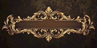金色华丽装饰边框图案