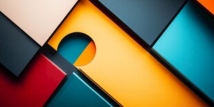 多彩几何图形创意组合