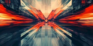 未来感炫彩科技抽象画面