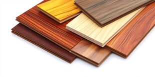 多样实木板材展示