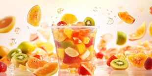 缤纷水果杯 鲜果活力绽放