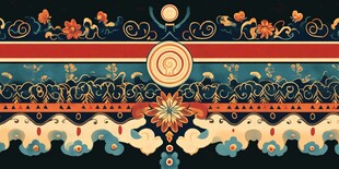 中式传统纹样装饰图案