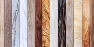 多样木纹与石纹材质展示